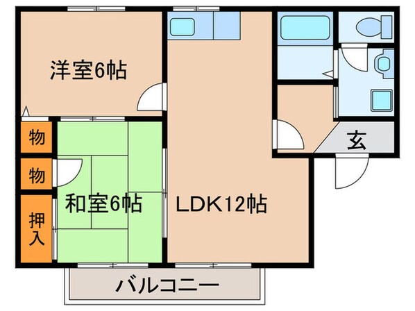 ニュ－ファミリ－ハイツＡ棟の物件間取画像